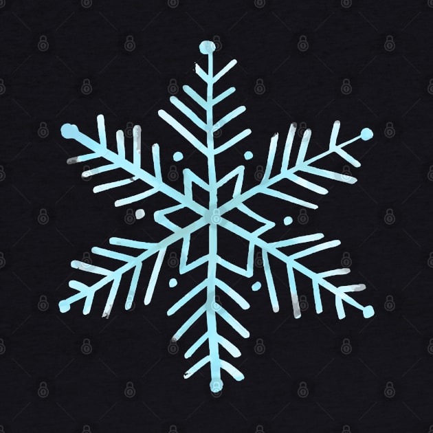 Snowflake in light blue (winter and holidays aesthetic) by F-for-Fab